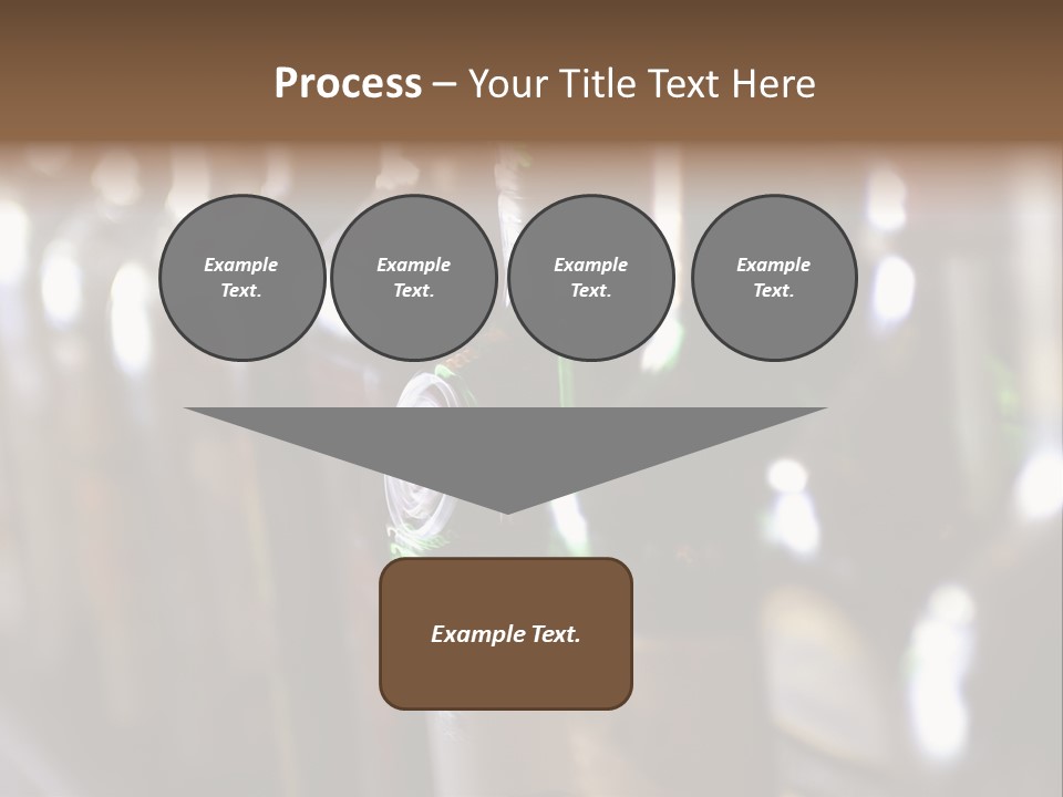 Blurred Liquor Bottles On A Bar. PowerPoint Template