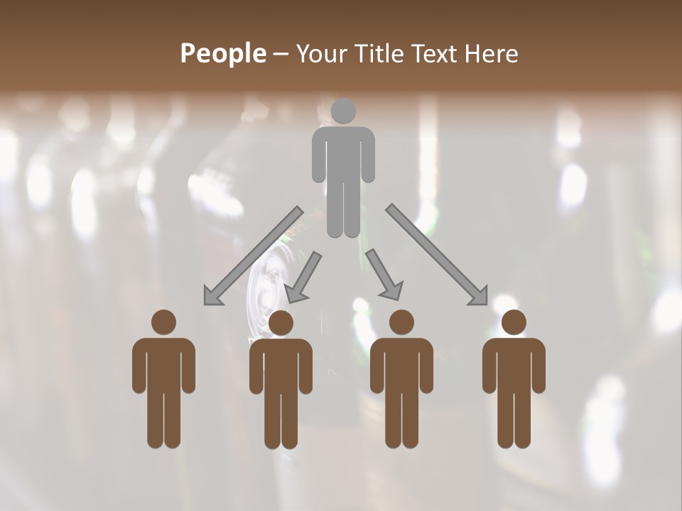 Blurred Liquor Bottles On A Bar. PowerPoint Template