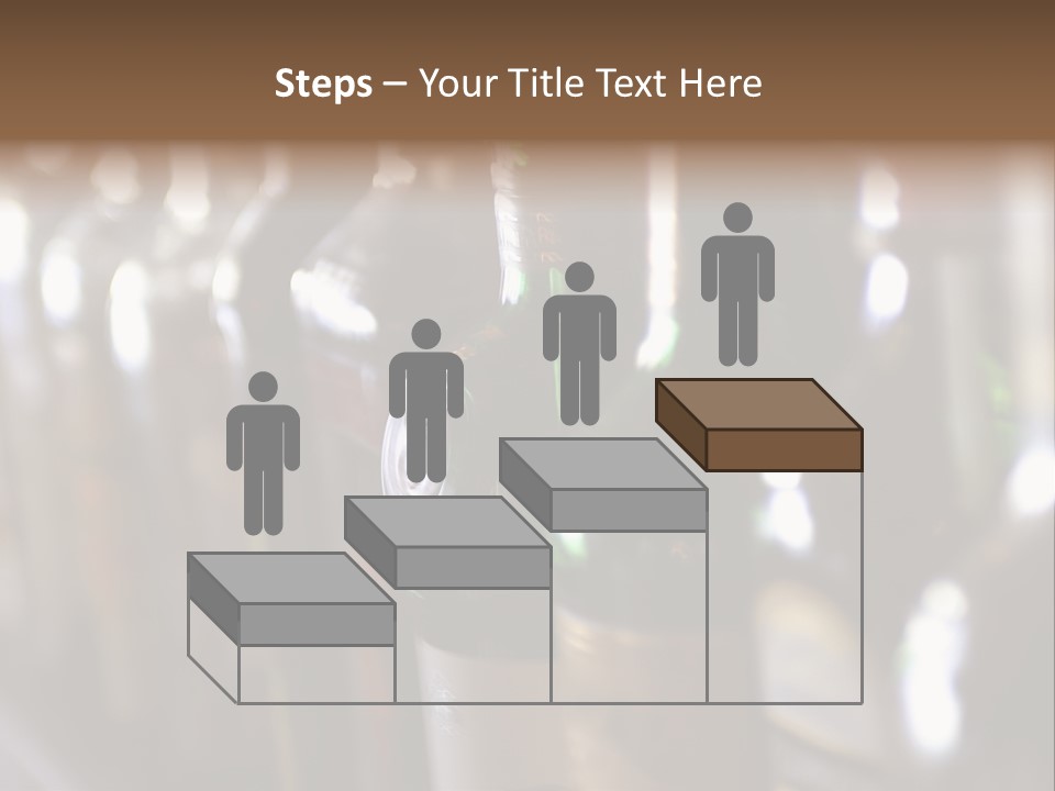 Blurred Liquor Bottles On A Bar. PowerPoint Template