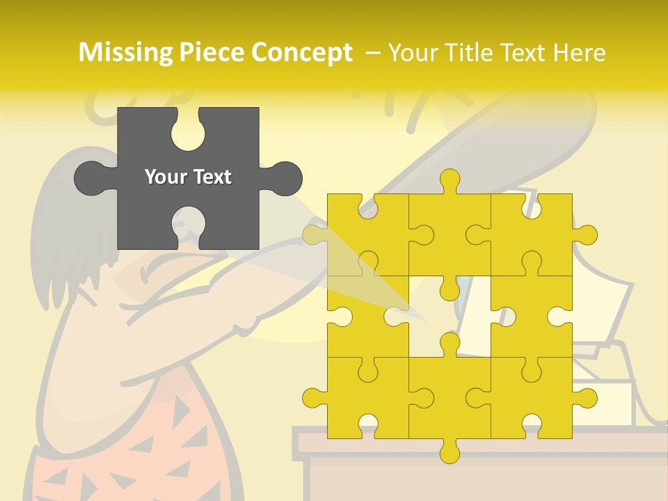 Frustrated Caveman Clobbers His Computer PowerPoint Template