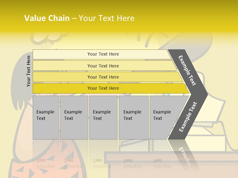 Frustrated Caveman Clobbers His Computer PowerPoint Template