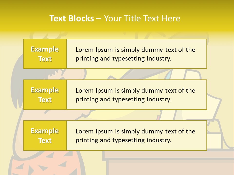 Frustrated Caveman Clobbers His Computer PowerPoint Template