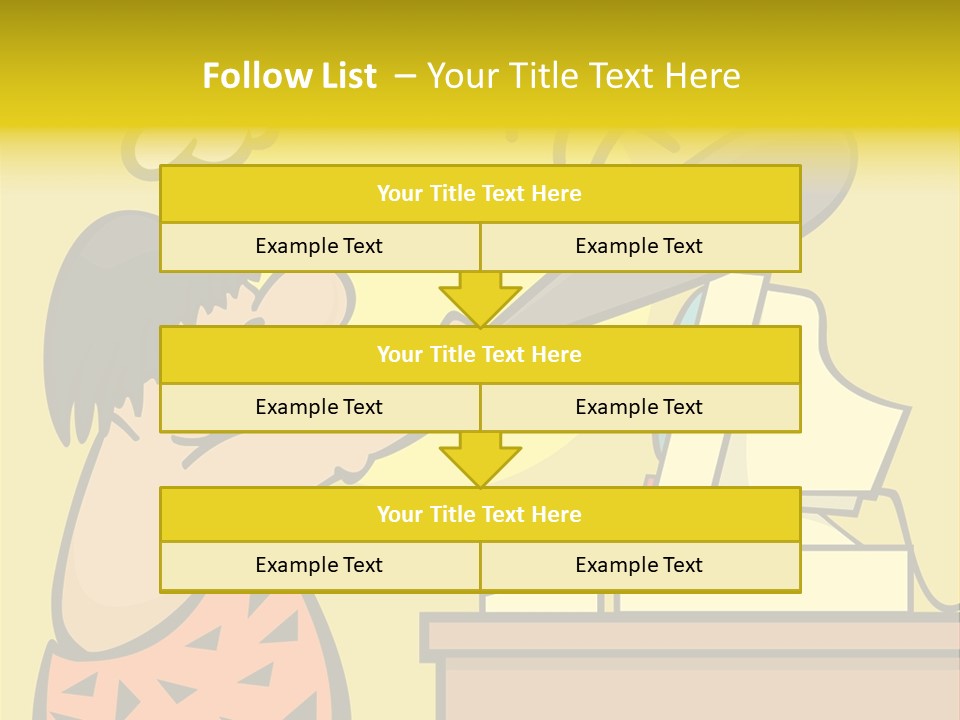 Frustrated Caveman Clobbers His Computer PowerPoint Template
