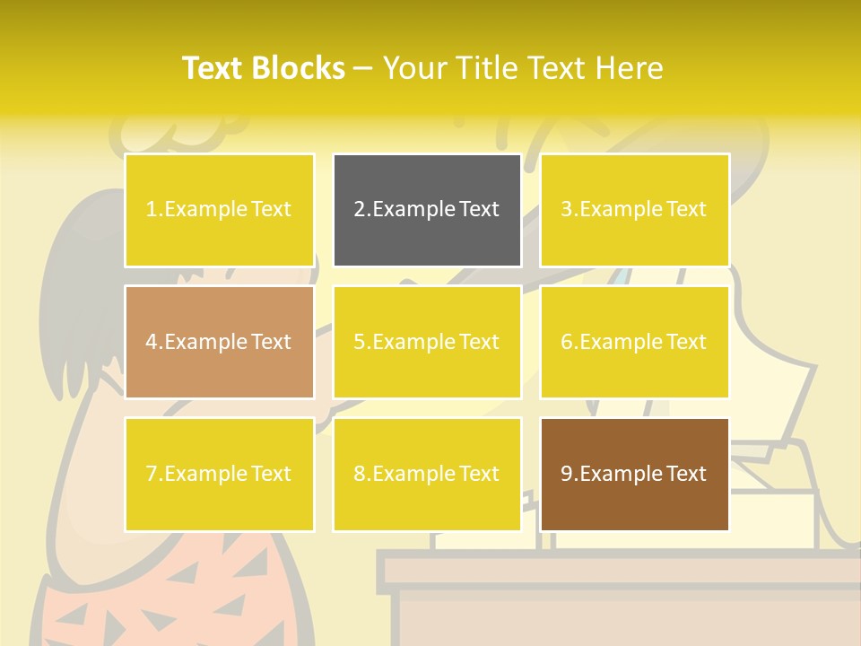 Frustrated Caveman Clobbers His Computer PowerPoint Template