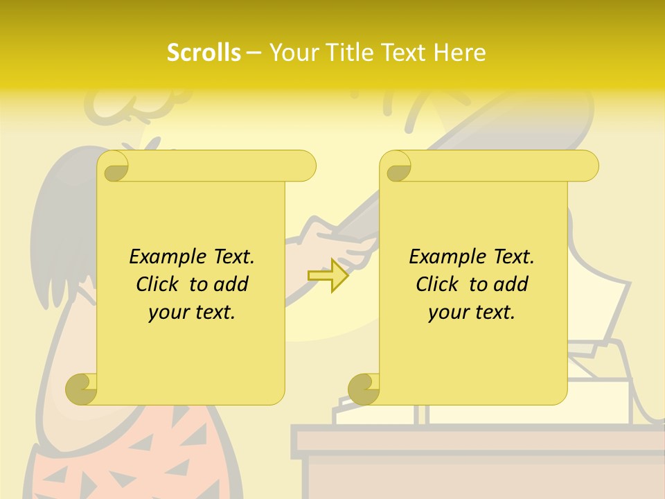 Frustrated Caveman Clobbers His Computer PowerPoint Template