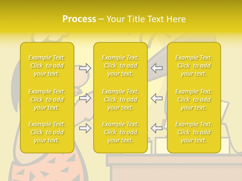 Frustrated Caveman Clobbers His Computer PowerPoint Template