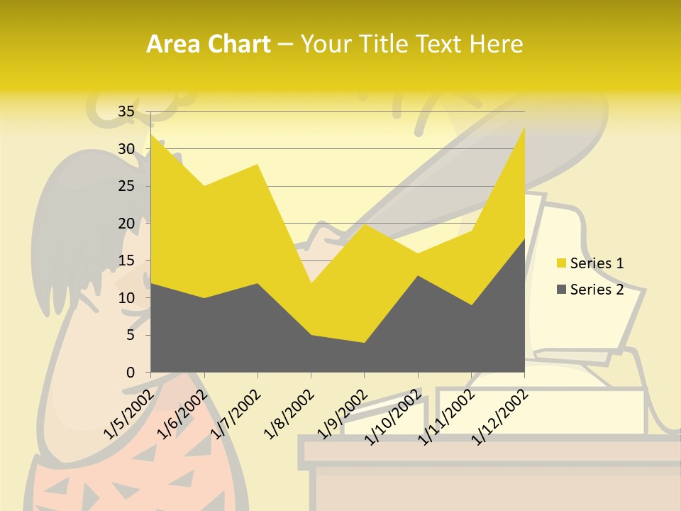 Frustrated Caveman Clobbers His Computer PowerPoint Template