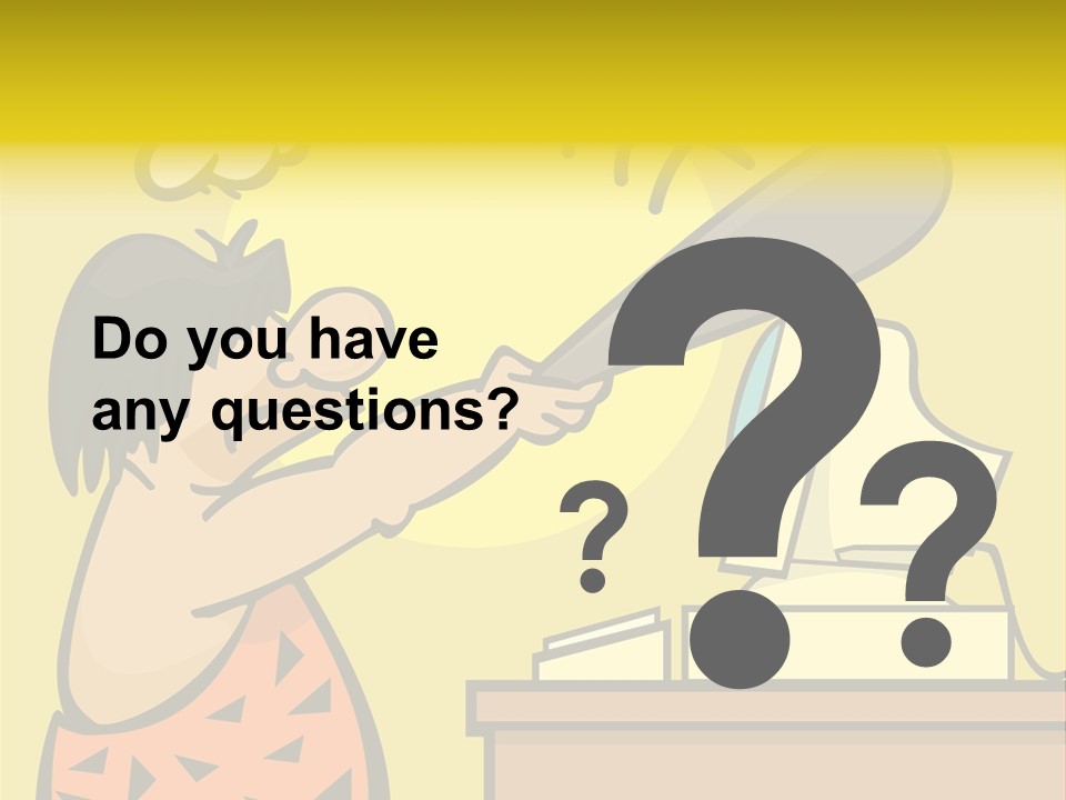 Frustrated Caveman Clobbers His Computer PowerPoint Template