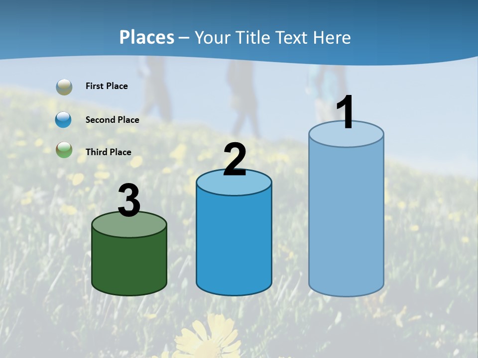 Shopping Cart Moving Through Market PowerPoint Template