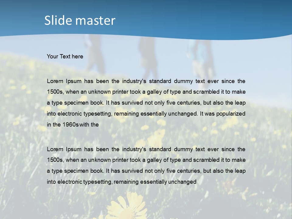 Shopping Cart Moving Through Market PowerPoint Template