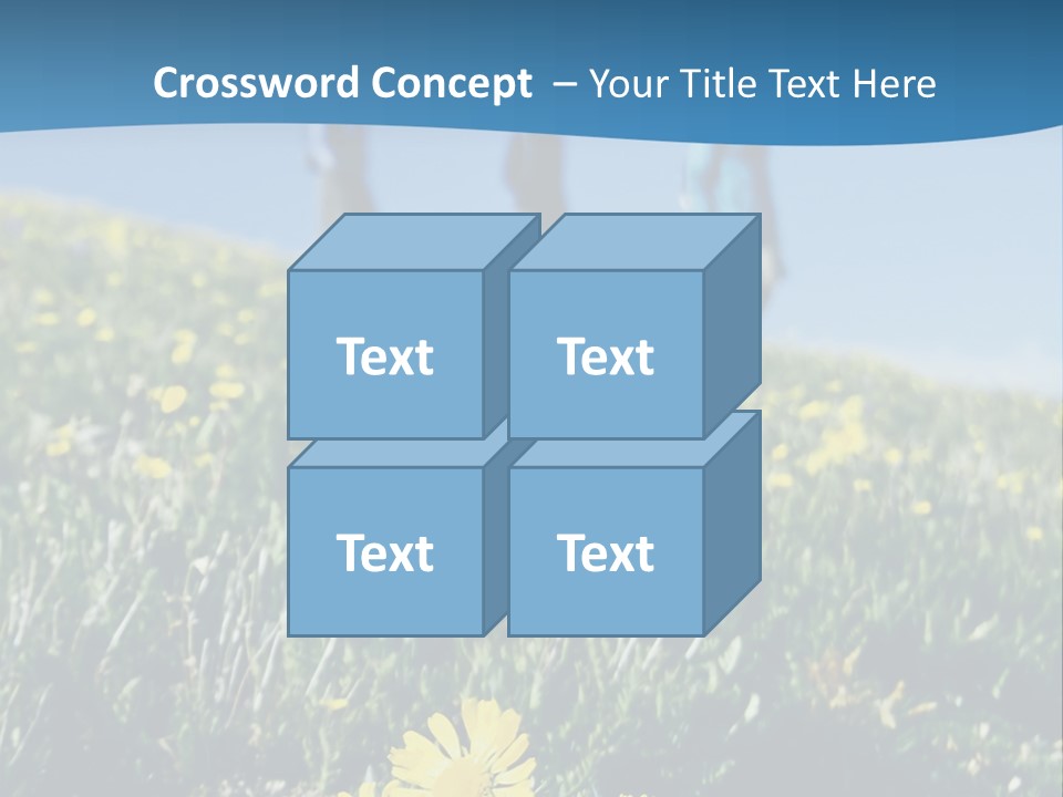 Shopping Cart Moving Through Market PowerPoint Template