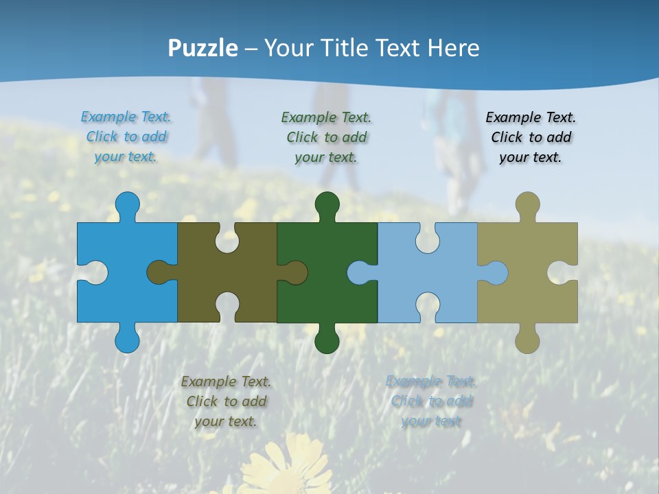 Shopping Cart Moving Through Market PowerPoint Template