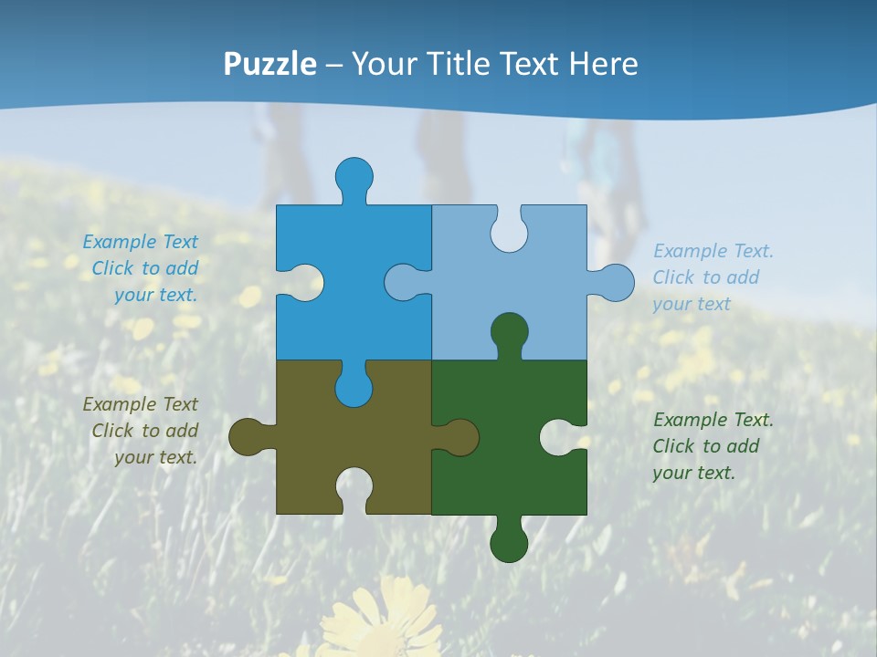Shopping Cart Moving Through Market PowerPoint Template