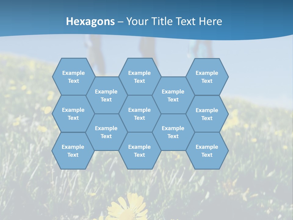 Shopping Cart Moving Through Market PowerPoint Template