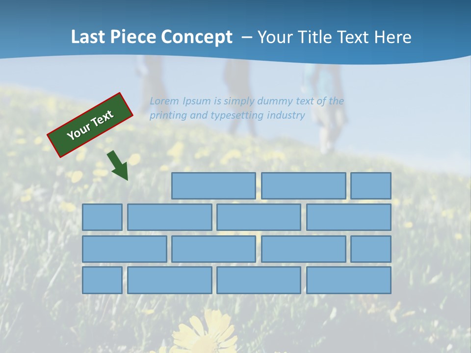 Shopping Cart Moving Through Market PowerPoint Template