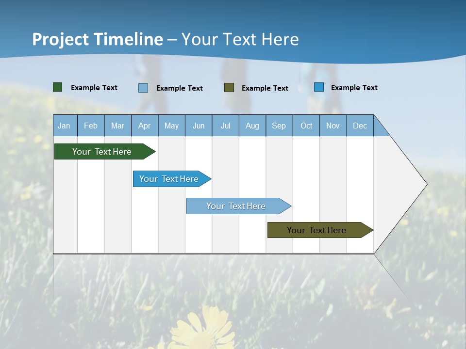 Shopping Cart Moving Through Market PowerPoint Template