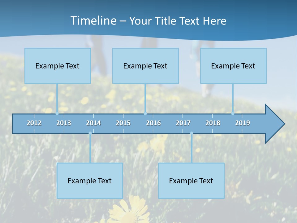 Shopping Cart Moving Through Market PowerPoint Template