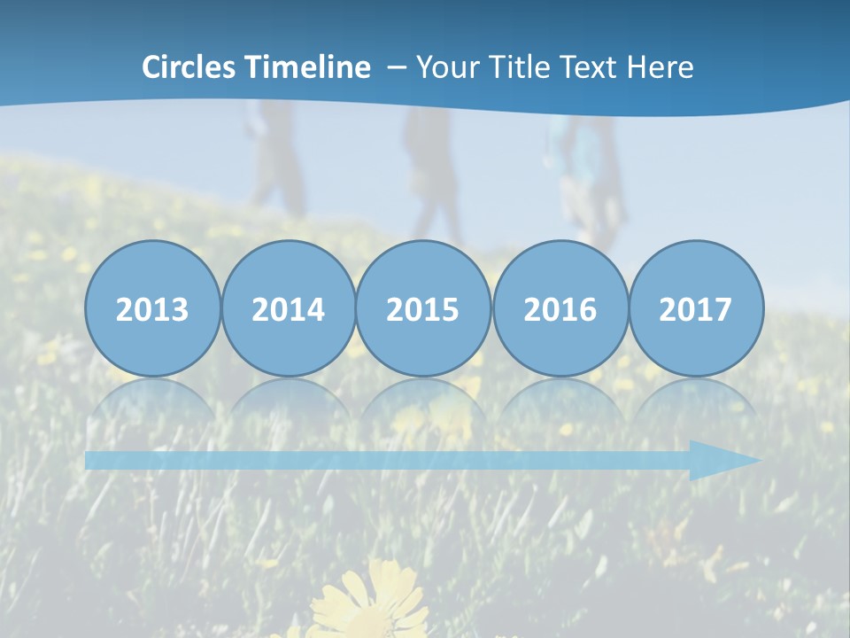 Shopping Cart Moving Through Market PowerPoint Template