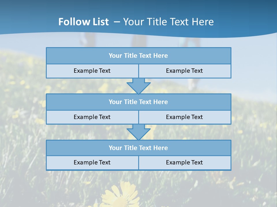 Shopping Cart Moving Through Market PowerPoint Template