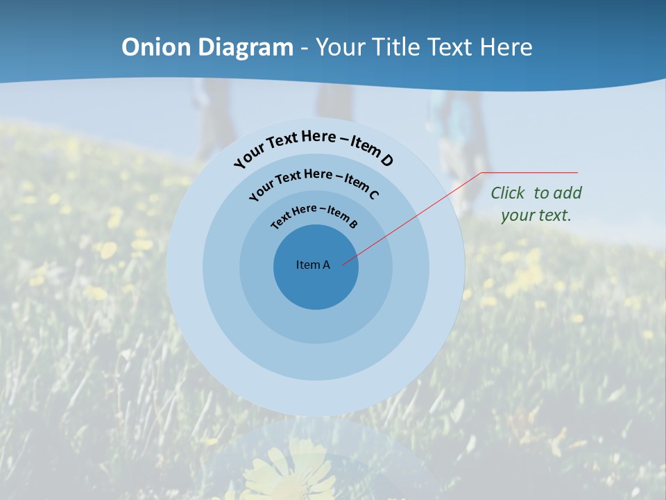 Shopping Cart Moving Through Market PowerPoint Template