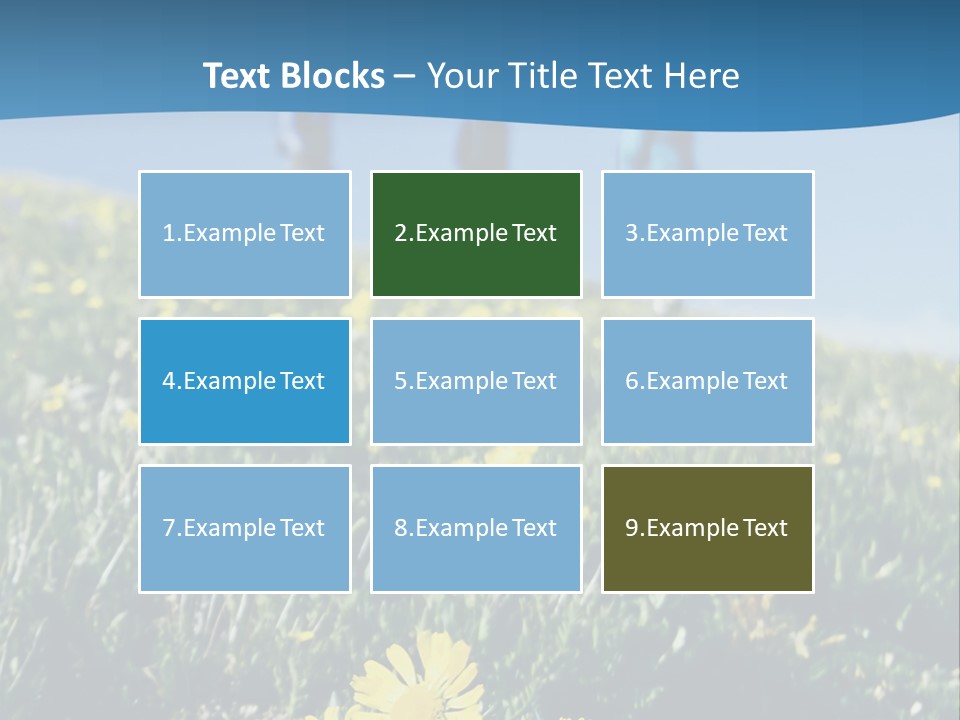 Shopping Cart Moving Through Market PowerPoint Template