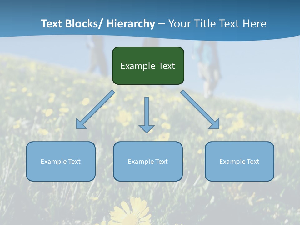 Shopping Cart Moving Through Market PowerPoint Template