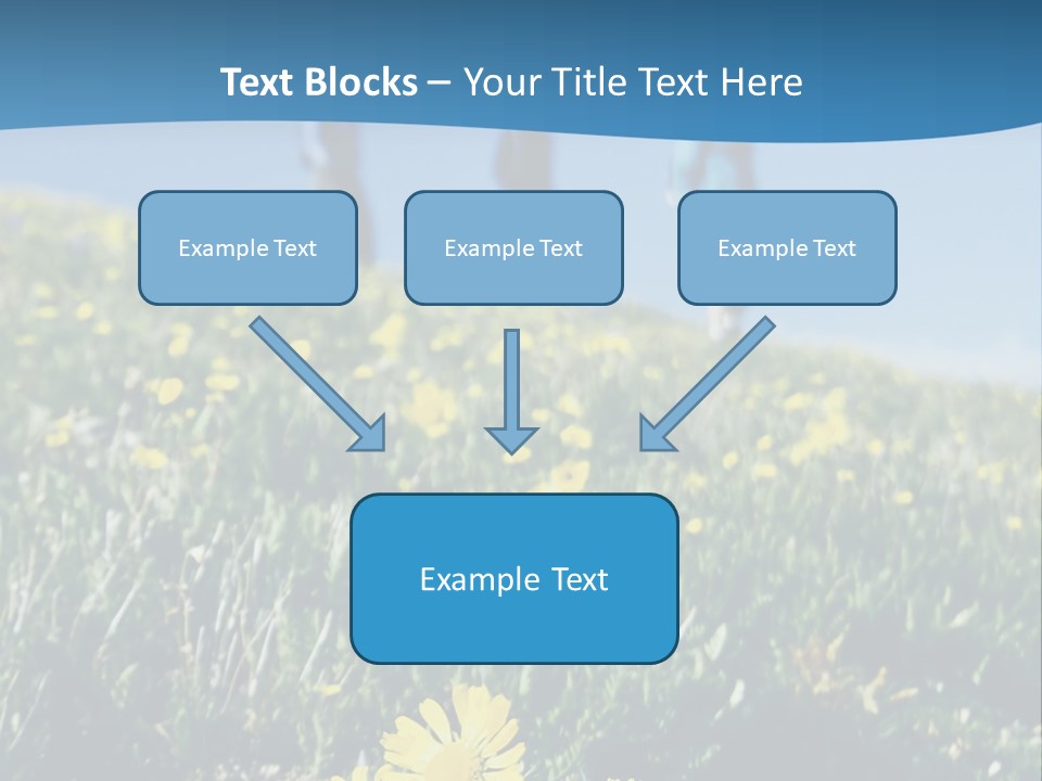Shopping Cart Moving Through Market PowerPoint Template