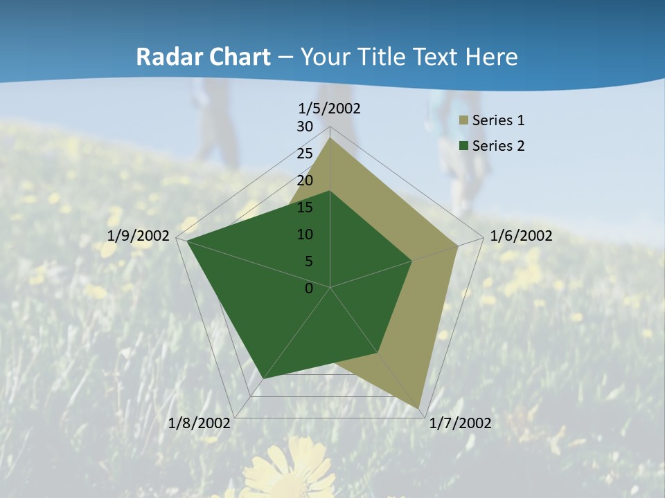 Shopping Cart Moving Through Market PowerPoint Template