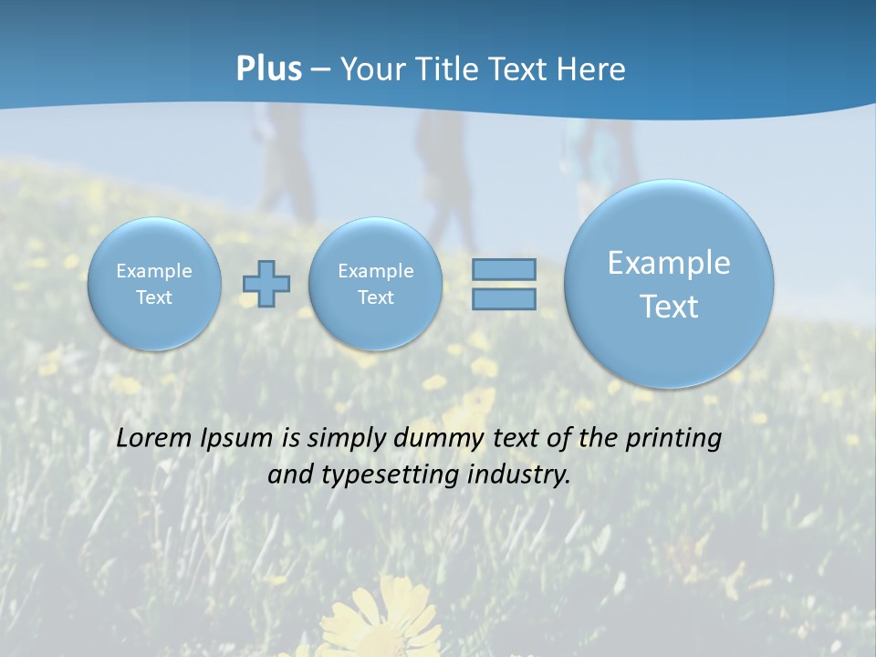 Shopping Cart Moving Through Market PowerPoint Template