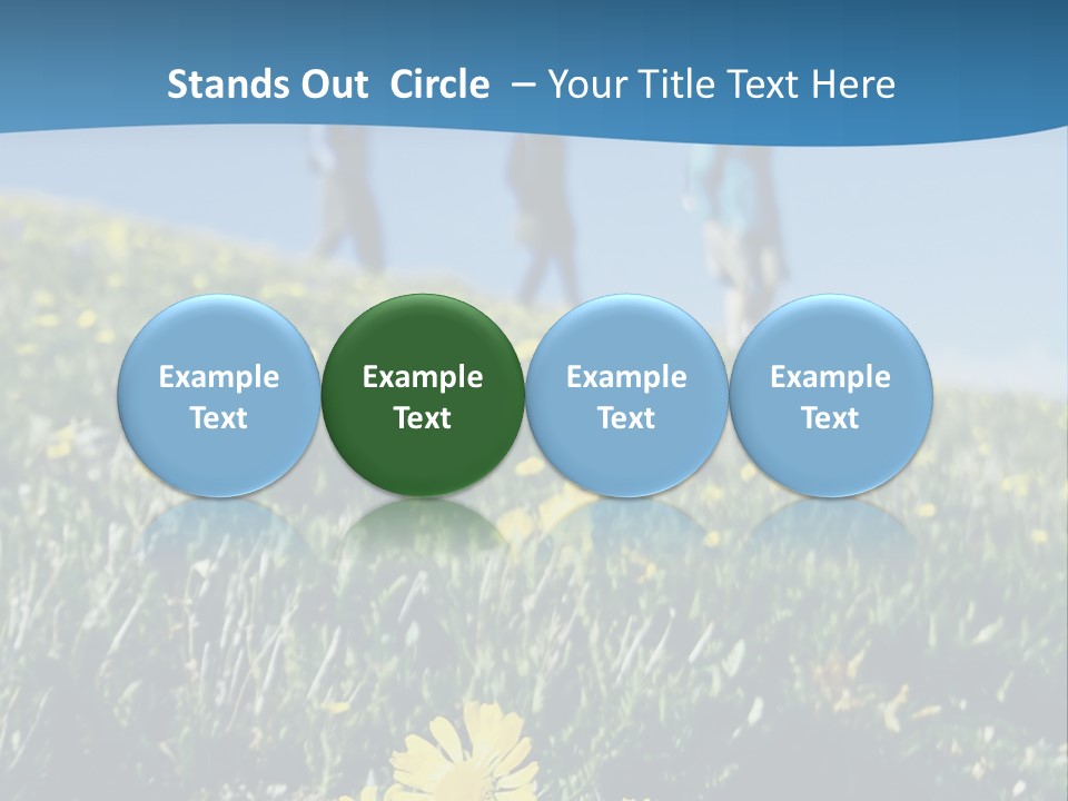 Shopping Cart Moving Through Market PowerPoint Template