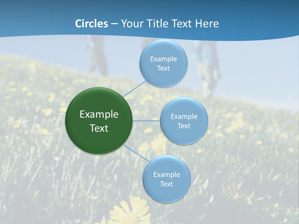 Shopping Cart Moving Through Market PowerPoint Template
