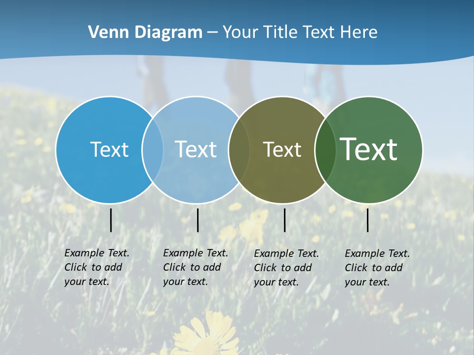 Shopping Cart Moving Through Market PowerPoint Template