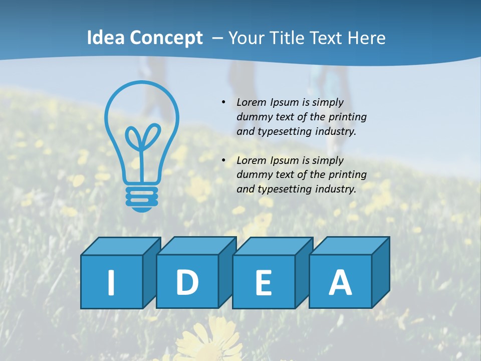 Shopping Cart Moving Through Market PowerPoint Template