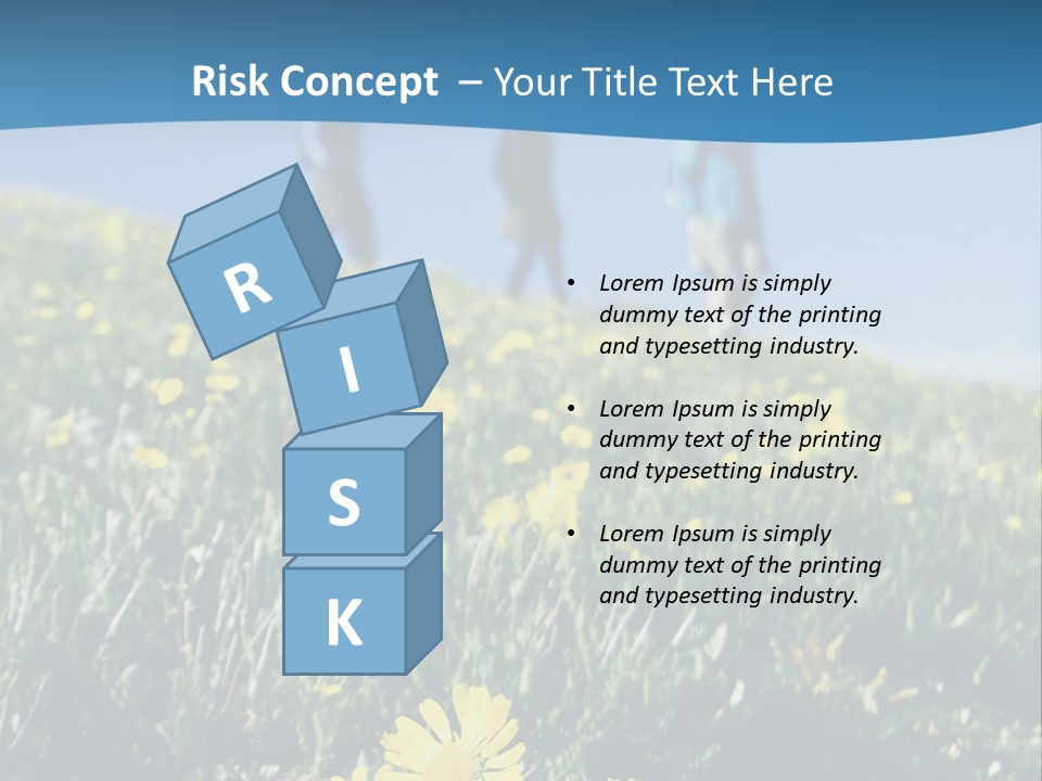 Shopping Cart Moving Through Market PowerPoint Template