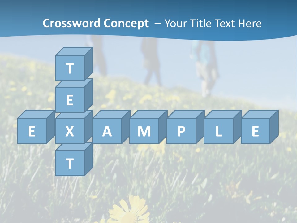 Shopping Cart Moving Through Market PowerPoint Template