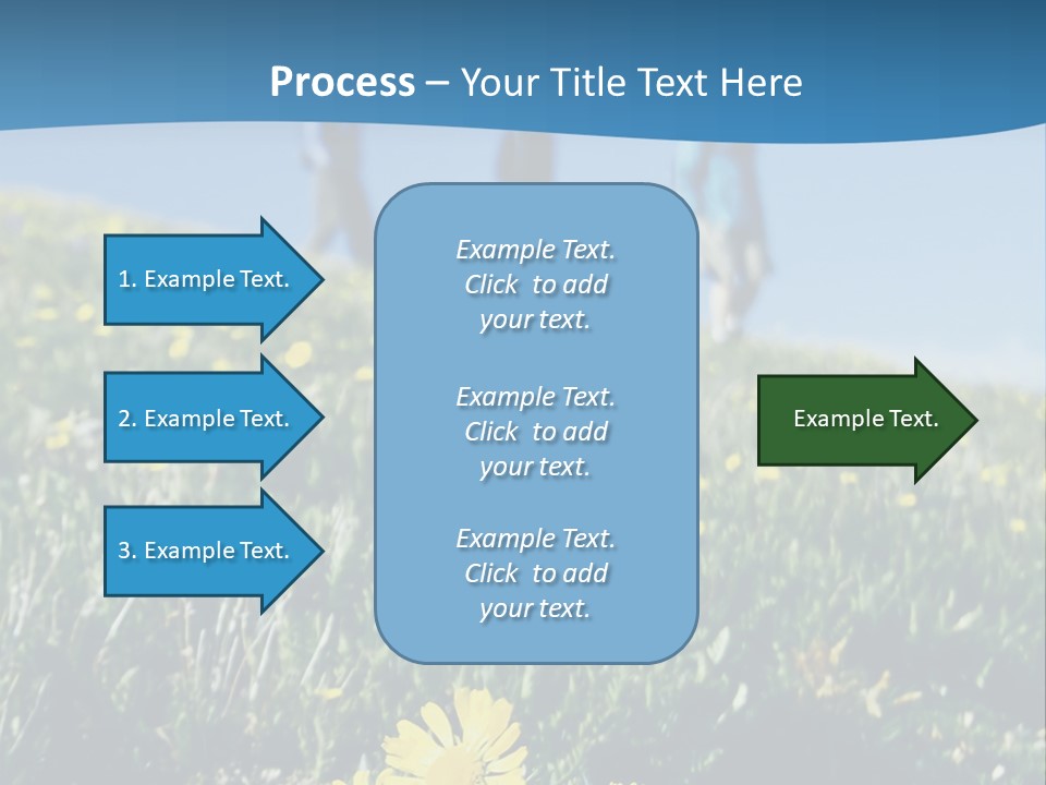 Shopping Cart Moving Through Market PowerPoint Template