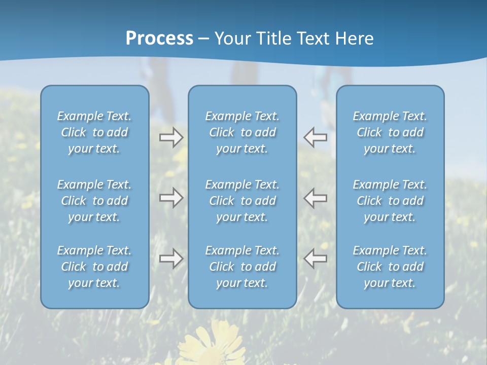 Shopping Cart Moving Through Market PowerPoint Template