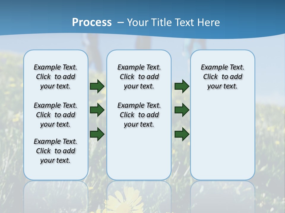 Shopping Cart Moving Through Market PowerPoint Template