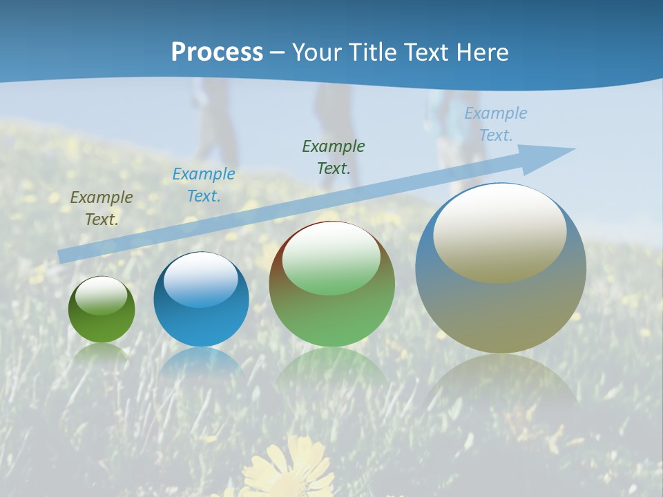 Shopping Cart Moving Through Market PowerPoint Template
