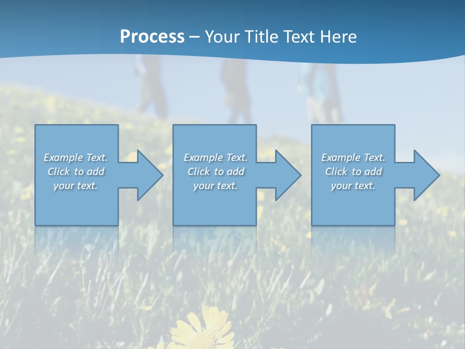 Shopping Cart Moving Through Market PowerPoint Template