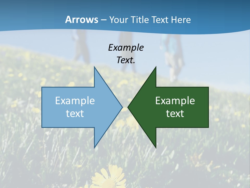 Shopping Cart Moving Through Market PowerPoint Template