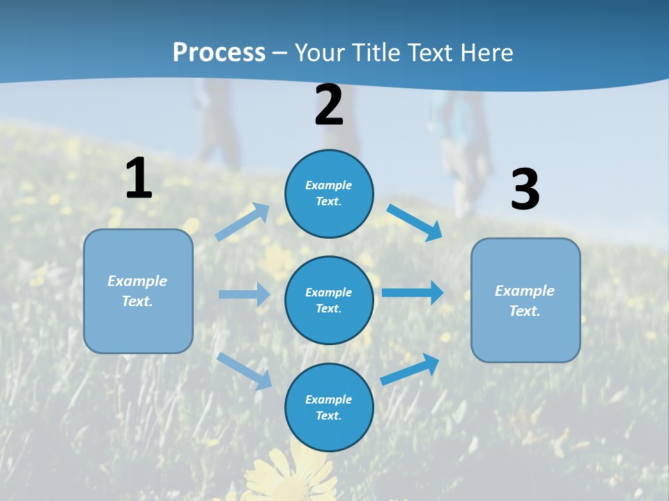 Shopping Cart Moving Through Market PowerPoint Template