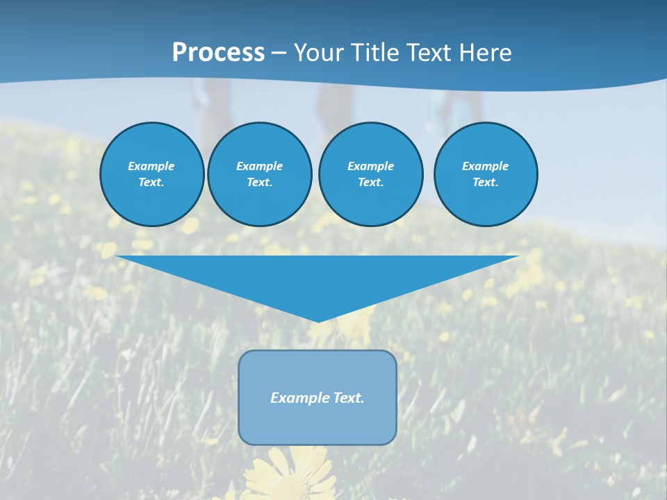 Shopping Cart Moving Through Market PowerPoint Template