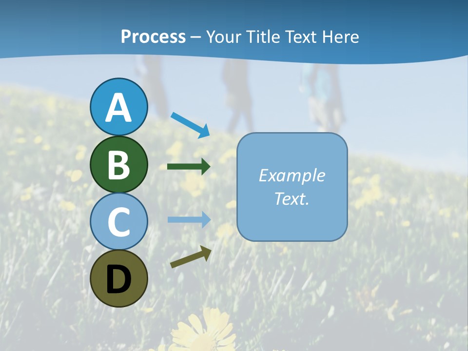 Shopping Cart Moving Through Market PowerPoint Template