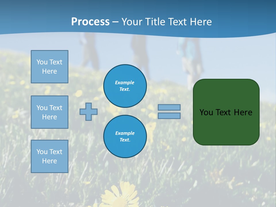 Shopping Cart Moving Through Market PowerPoint Template