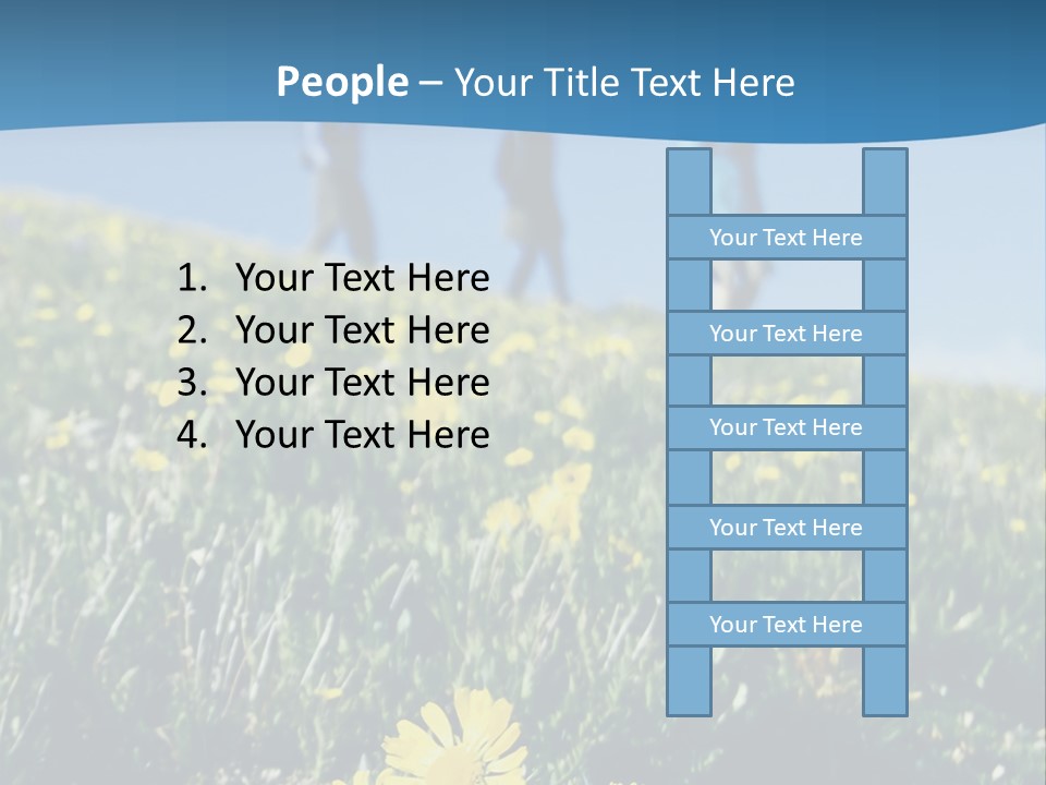 Shopping Cart Moving Through Market PowerPoint Template