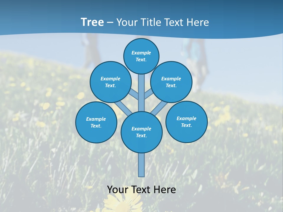 Shopping Cart Moving Through Market PowerPoint Template