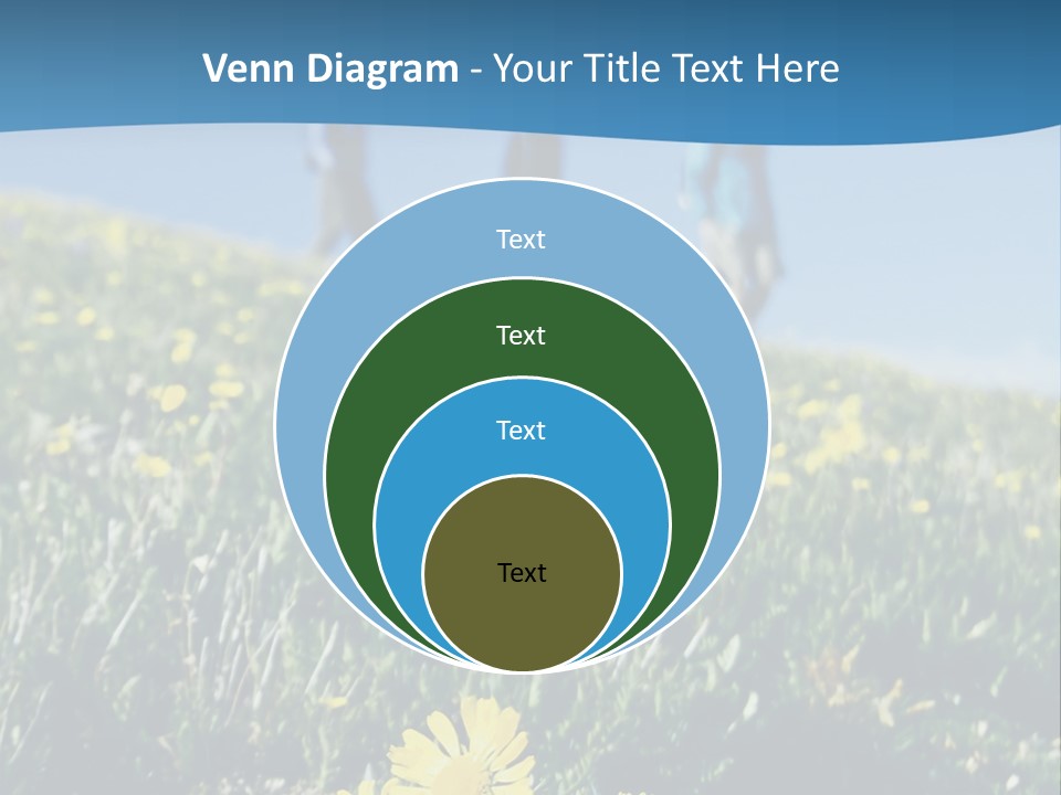 Shopping Cart Moving Through Market PowerPoint Template