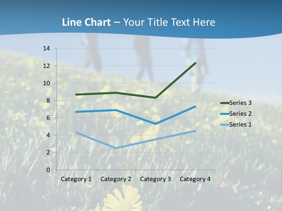 Shopping Cart Moving Through Market PowerPoint Template