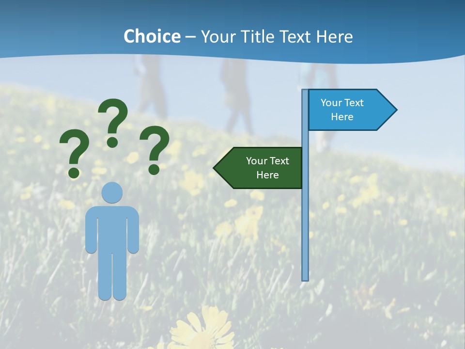Shopping Cart Moving Through Market PowerPoint Template